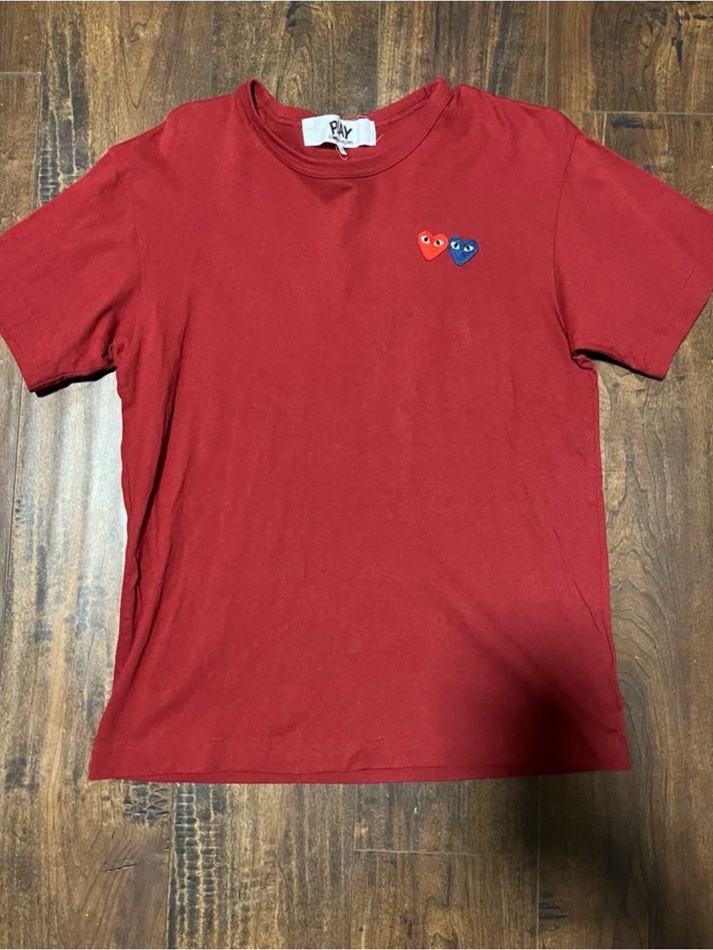 Comme des Garçons PLAY Red Heart Patch Tee